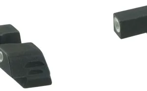 AmeriGlo GL5115 Classic Tritium Sight Set for Glock  Black | Green Tritium White Outline Front Sight Yellow Tritium White Outline Rear Sight