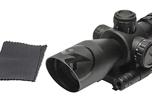 Firefield FF13065 Barrage w/Red Laser Matte Black 2.5-10x40mm Illuminated Red/Green Mil-Dot Reticle/Red Laser