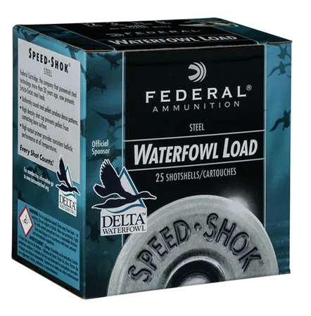 FEDERAL Wf1423 Speed-shok 12 Gauge 3" 1 1/4 Oz 3 Shot 25 Per Box/ 10 Cs