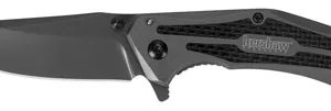 Kershaw 8300 DuoJet  3.25" Folding Clip Point Plain Gray TiCN 8Cr13MoV SS Blade Gray TiCN Stainless Steel Handle Includes Pocket Clip