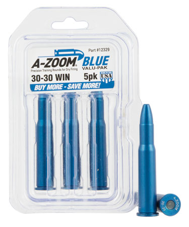 A-Zoom 12329 Blue Snap Caps Rifle 30-30 Win Aluminum 5 Pack