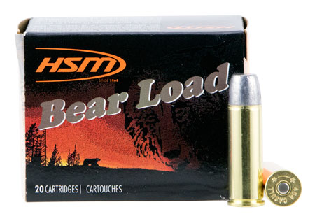 HSM 454C4N20 Bear Load 454 Casull 325 gr Wide Flat Nose 20 Per Box/ 20 Cs