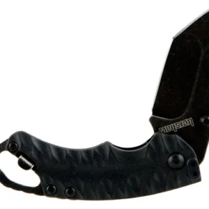 Kershaw 8750TBLKBW Shuffle II 2.60" Folding American Tanto Plain Black Oxide 8Cr14MoV SS Blade Black Glass-Filled Nylon Handle Includes Pocket Clip