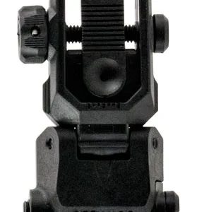 Kriss USA DAPRSBL00 Polymer Low Profile Rear Flip Sight  Black AR-15 Low Profile