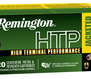 Remington Ammunition 28288 HTP  9mm Luger 115 gr Jacket Hollow Point 20 Per Box/ 25 Case