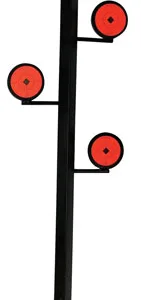 Birchwood Casey 47424 World of Targets Dueling Tree Rimfire Pistol/Rifle Black/Orange Steel Circle Standing