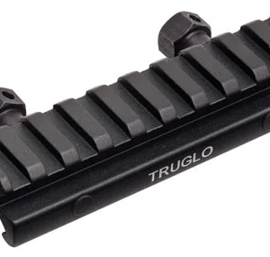 TruGlo TG8970B Picatinny Riser Mount  Matte Black Anodized