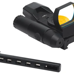 Firefield FF26023 Impact Duo  Matte Black 1x31x22mm Illuminated Red Dot Multi Reticle Red Visible Laser