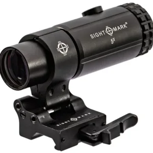 Sightmark SM19064 T-5 Magnifier 5X with Flip to Side Mount Magnifier Matte Black 23mm