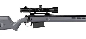 Magpul MAG931-GRY Hunter American Stock Fixed with Aluminum Bedding & Adjustable Comb Stealth Gray Synthetic for Ruger American SA