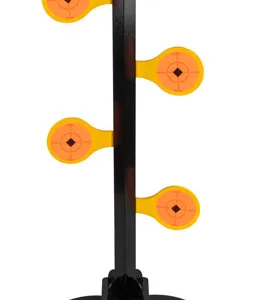 Birchwood Casey 47421 World of Targets Dueling Tree 3.50" Rimfire Pistol/Rifle Orange/Yellow Steel Circle w/Crosshair & Diamond