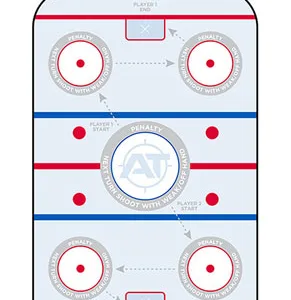 Action Target GSHOCKEY100 Entertainment  Hockeye Paper Hanging 23" x 35" Blue/White 100 Per Box