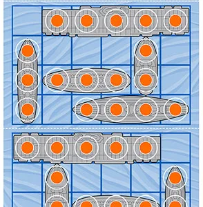 Action Target GSOCEAN100 Entertainment  Ships Paper Hanging 23" x 35" Blue/Red 100 Per Box