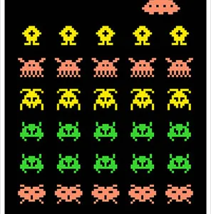 Action Target GSALIENIN100 Entertainment Black Light Aliens Paper Hanging 23" x 35" Multi-Color 100 Per Box