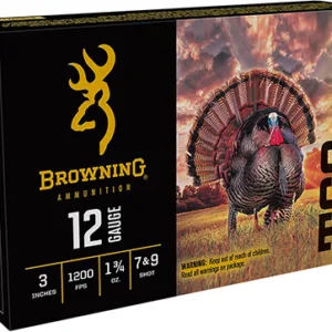 Browning Ammo B193921230 TSS Tungsten Turkey 12 Gauge 3" 1 3/4 oz Tungsten 7/9 Shot 5 Per Box/ 10 Cs