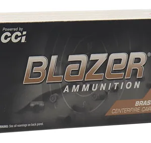 CCI 5221 Blazer Brass Handgun 10mm Auto 180 gr Full Metal Jacket 50 Per Box/ 20 Cs