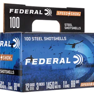 Federal WF142100BB Speed-Shok  12 Gauge 3" 1 1/4 oz BB Shot 100 Per Box/ 2 Cs