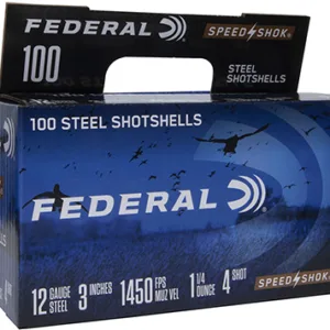 Federal WF1421004 Speed-Shok  12 Gauge 3" 1 1/4 oz 4 Shot 100 Per Box/ 2 Cs