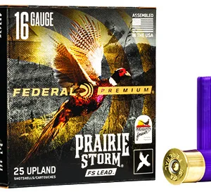 Federal PFX164FS6 Premium Prairie Storm FS 16 Gauge 2.75" 1 1/8 oz 6 Shot 25 Per Box/ 10 Cs