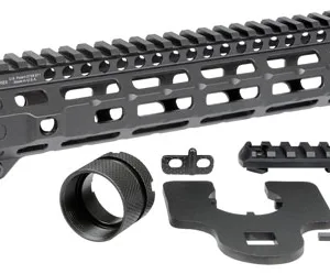 Midwest Industries MICRM105 Combat  Black Hardcoat Anodized 6061-T6 Aluminum 10.50" Picatinny/M-LOK