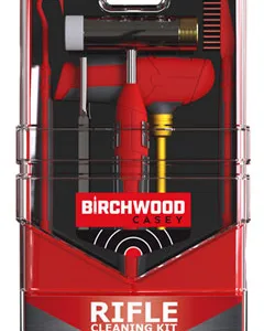 Birchwood Casey RIFCLNKI Rifle Cleaning Kit 21 Pieces Black/Red