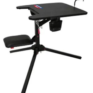 Birchwood Casey MSB300 Swivel Action Shooting Bench Black Steel, 29" W x 29" L