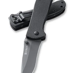 CRKT 6450K Drifter  2.88" Folding Plain Gray TiCN 8Cr14MoV SS Blade/Black G10 Handle Includes Pocket Clip