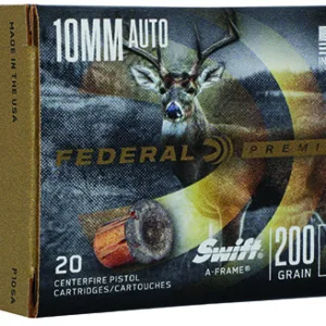 Federal P10SA Premium  10mm Auto 200 gr Swift A Frame 20 Per Box/ 10 Cs