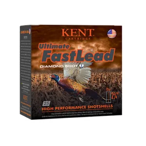 Kent Cartridge K122UFL364 Ultimate Fast Lead 12 Gauge 2.75" 1 1/4 oz 4 Shot 25 Per Box/ 10 Cs