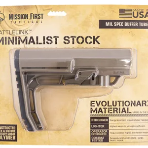 Mission First Tactical BMSMILSDE Battlelink Minimalist Mil-Spec Scorched Dark Earth, Synthetic, 7.08" OAL