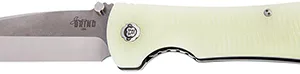 Southern Grind SG03030004 Bad Monkey  4" Folding Drop Point Plain Satin 14C28N Steel Blade/ 5.25" Jade Ghost Green G10 Handle Includes Pocket Clip