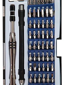 Wheeler 564018 Precision Micro Screwdriver Set Chrome Plated Steel Extendable Handle 58 Pieces