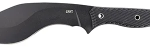 CRKT 2710 Clever Girl Kukri 7.75" Fixed Plain Black Powder Coated SK-5 Steel Blade/Black G10 Handle Includes Belt Clip/Lanyard