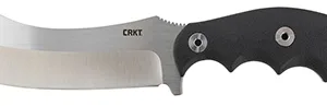 CRKT 2866 Catchall  5.51" Fixed Sheepsfoot Plain Brushed Satin 8Cr13MoV SS Blade/Black GRN w/Rubber Overlay Handle Includes Sheath