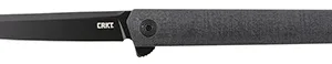 CRKT 7097K CEO Blackout 3.35" Folding Plain Black EDP AUS-8A SS Blade/Black GRN Handle Includes Pocket Clip