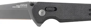 S.O.G SOG12570757 Vision XR LTE 3.36" Tanto Straight/CTS XHP Blade Black G10 Handle