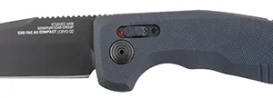 S.O.G SOG-15-38-09 SOG-TAC Auto Compact 2.94" Folding Tanto Plain Black TiNi Cryo D2 Steel Blade Black Micro-Textured Anodized Aluminum Handle Includes Pocket Clip