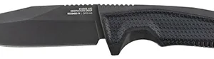 S.O.G SOG17220157 Recondo FX 4.60" Fixed Plain Satin TiNi Full Tang Cryo 440C SS Blade/ Black Overmolded GRN Handle