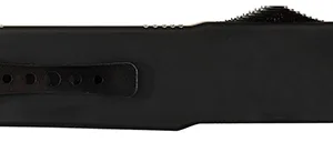 Templar Knife LZBR321 Premium Weighted Large 3.55" OTF Drop Point Plain Black Oxide Stonewashed Powdered D2 Steel Blade/5.25" Black Rubber/Aluminum Zinc Alloy Handle