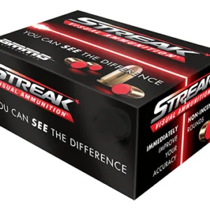 Ammo Inc 380100TMCSTRKRED50 Streak Visual (RED)  380 ACP 100 gr Total Metal Case 50 Per Box/ 20 Cs