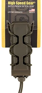 High Speed Gear 16PT01OD TACO V2 Mag Pouch Single, OD Green Polymer, Belt Clip/MOLLE U-Mount, Compatible w/ Pistol Mags