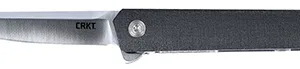 CRKT 7095KX CEO  Compact 2.61" Folding Plain Satin 4116 SS Blade/Black GRN Handle Includes Pocket Clip