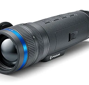 Pulsar PL77493 Telos XP50 Thermal Monocular Black Rubber Armor 2.5-10x50mm, 640x480, 50Hz Resolution Zoom Digital 4x Features Laser Rangefinder