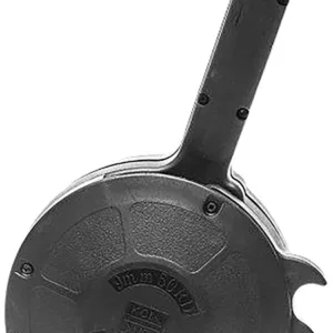 Kci Usa Inc KCIMZ027 Glock  50rd Drum 9mm Luger, Black Polymer, Fits Double Stack Glock