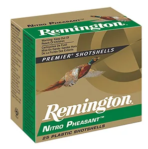Remington Ammunition 28634 Nitro Pheasant  12 Gauge 2.75" 1 3/8 oz 5 Shot 25 Per Box/ 10 Cs