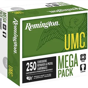 Remington Ammunition 23781 UMC Mega Pack 45 ACP 230 gr Full Metal Jacket 250 Per Box/ 4 Case