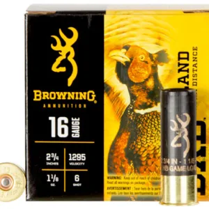 Browning Ammo B193511626 BXD Upland 16 Gauge 2.75" 1 1/8 oz 6 Shot 25 Per Box/ 10 Cs