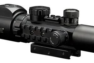 Konus 7170 KonusPro AS-34 Matte Black 2-6x28mm 34mm Tube Dual Illuminated Green/Red Engraved Mil-Dot Reticle Features Bubble Level