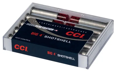 CCI 3718cc Big 4 Shotshell 44 Rem Mag 44 S&w Spl 110 Gr Shotshell #4 Shot 10 Per Box/ 20 Cs