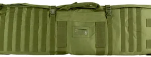 NcStar CVSM2913G VISM Deluxe Rifle Case with MOLLE Webbing, ID Window, Padding & Green Finish Folds out to 66" L x 35" W Shooting Mat 48" L x 11" H x 1.75" D Interior Dimensions